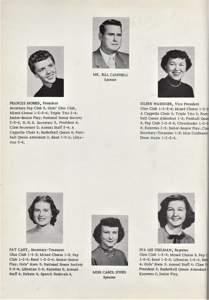 1955 "Eagle" - Coldwater High School Yearbook - Coldwater, Kansas