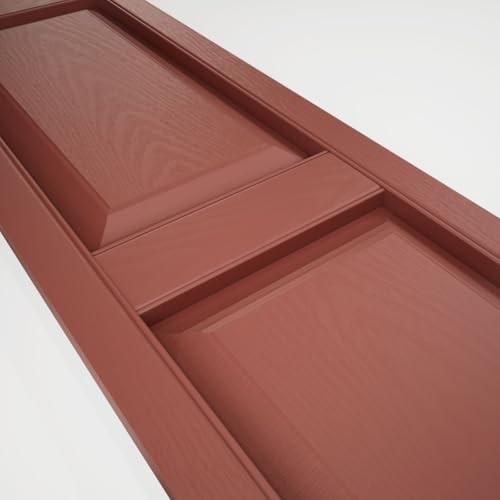 Ekena Millwork Lifetime Vinyl Lp2S14X07500Rd Standard Two Equal Panel Vinyls