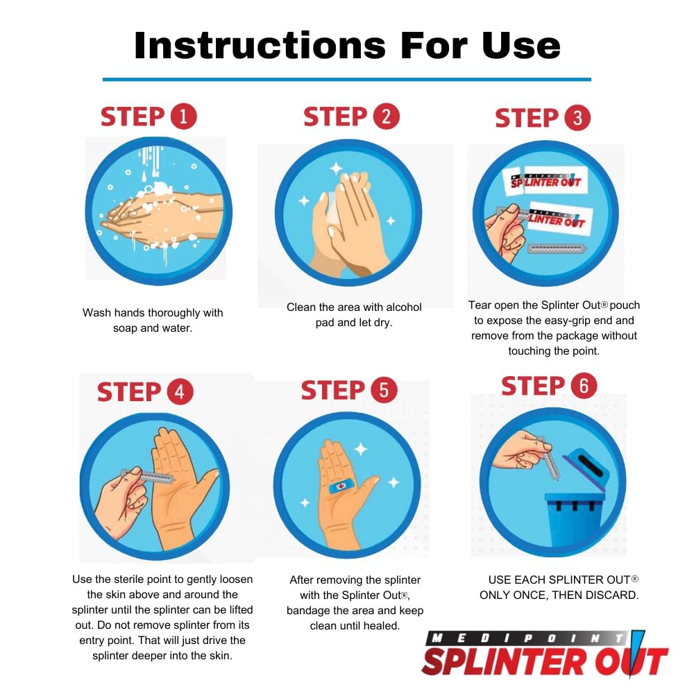 Splinter Remover Splinter Out 20 Count