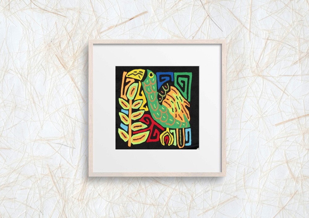 Multicolor Orange And Green Bird Molita