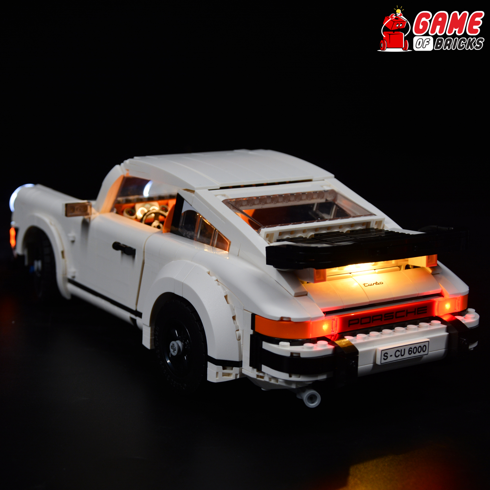 LED Light Kit for Porsche 911 Compatible with LEGO® 10295 Set (Classic Version)