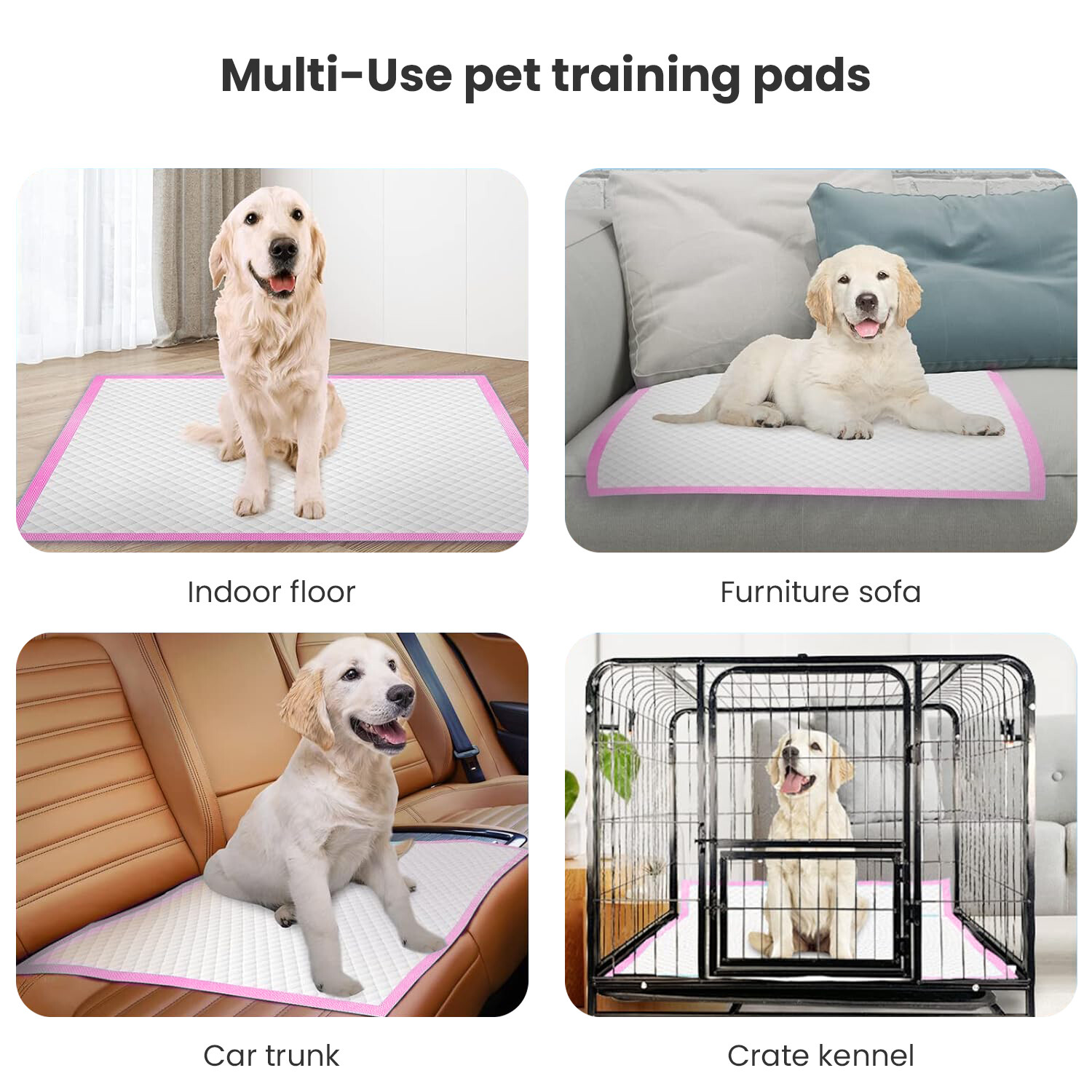 200 Pet Training Pads Ultra-Absorbent Pet Pads Housebreaking Underpads for Dogs
