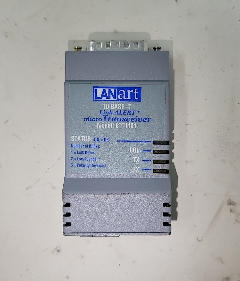 LANART Ett1101 10BASE-T Link Alert MicroTransceiver