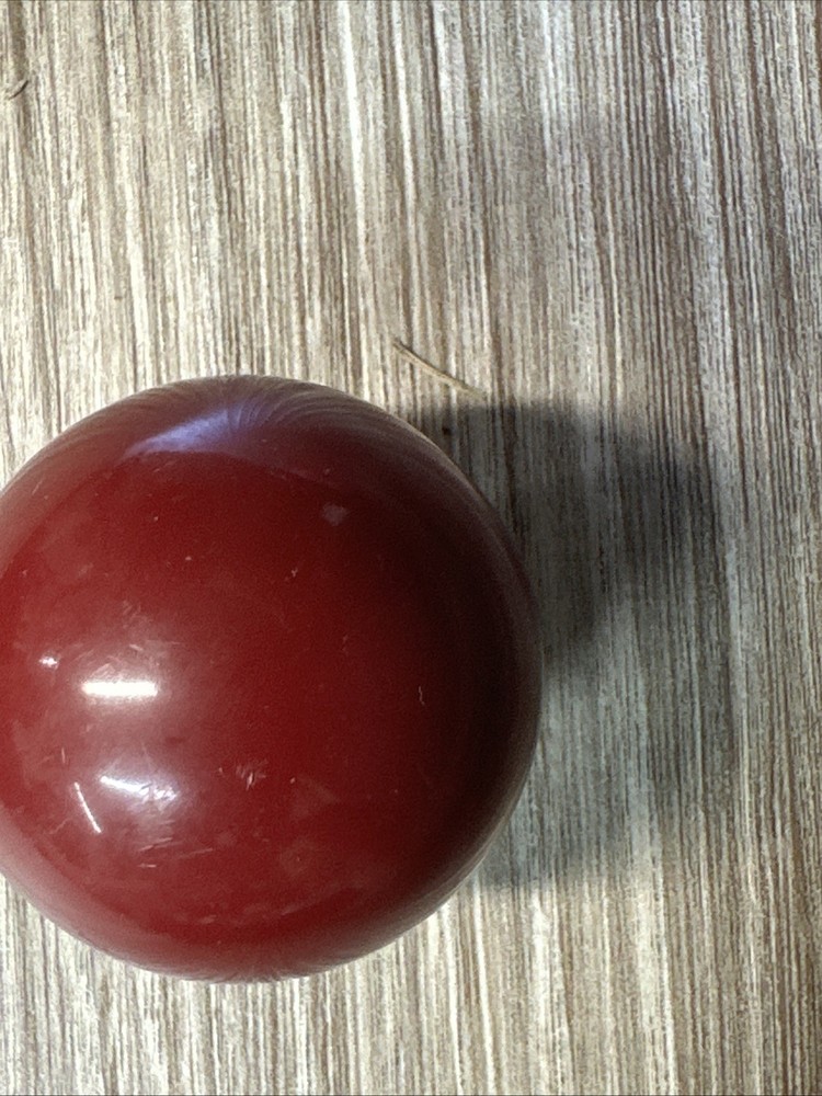 Mini Pool Ball #7 Solid Maroon 1.5" Diameter Miniature Billiard Replacement Vtg