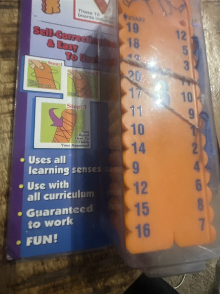 SUBTRACT! LEARNING WRAP-UPS 1s to 12s SELF-CORRECTING Maths Tool FAST FREE SHIP