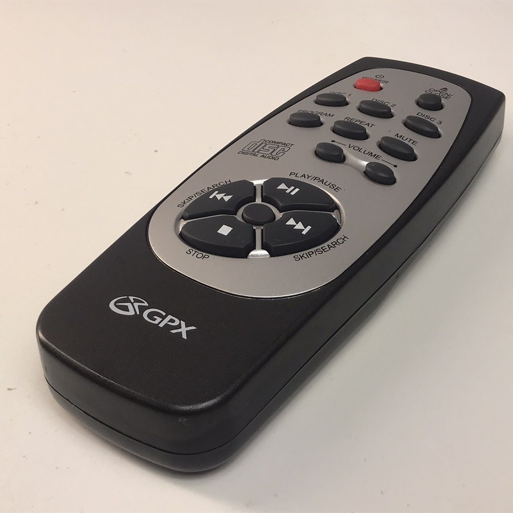 GPX CD Compact 3-Disc Carousel Changer Remote Control CD48PRC OEM Cleaned Tested