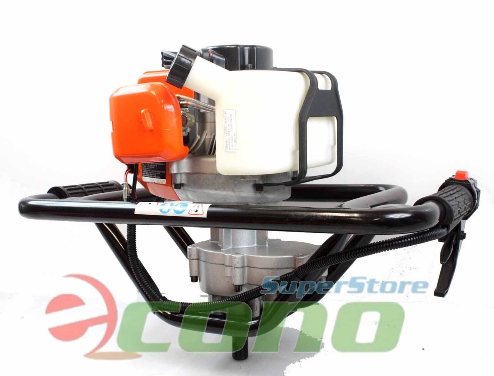 One Man 52cc Gas Power Earth Post Hole Auger Machine 10" x 1M 4Hard Soil Bit EPA