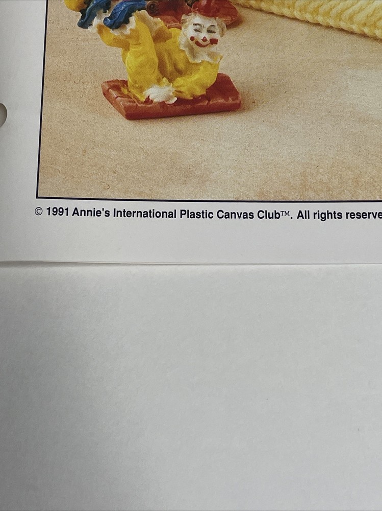 Clown Basket Annie's Plastic Canvas Pattern