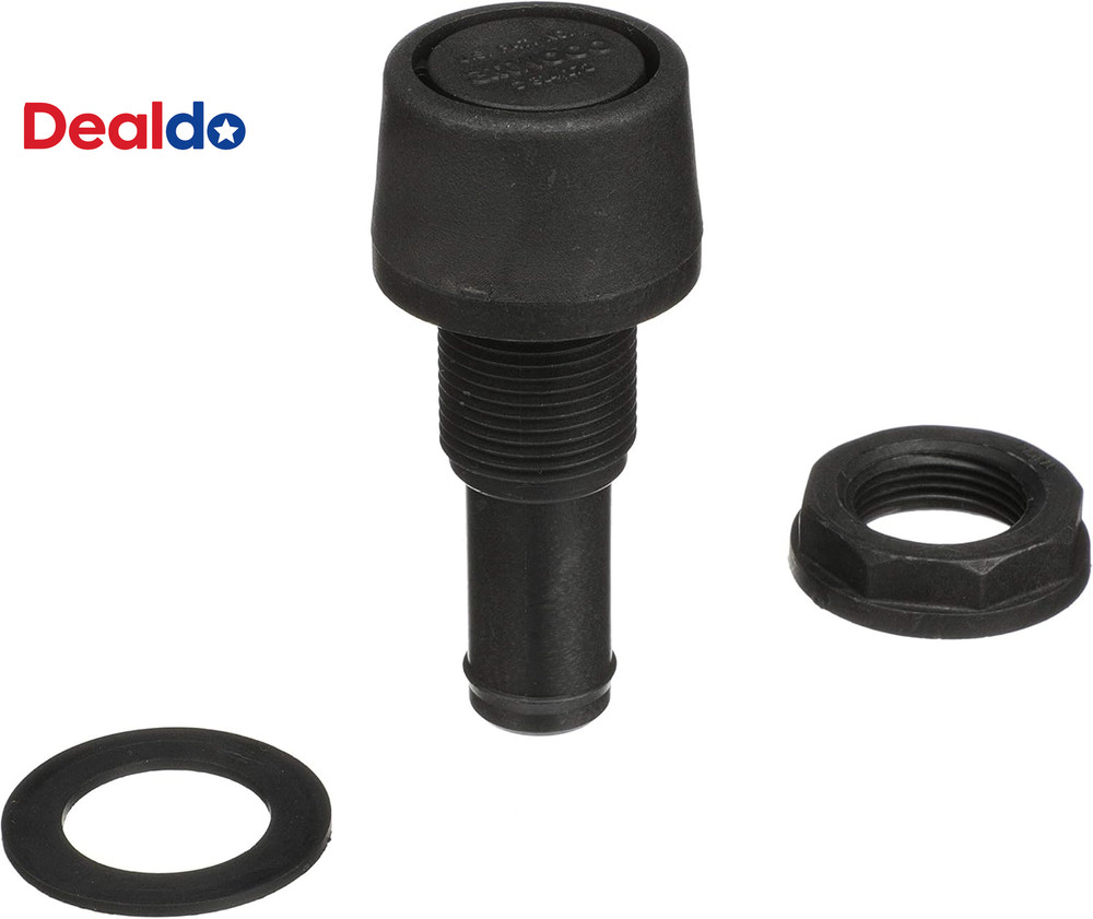 1607-3 Polypropylene Fuel Vent, Black