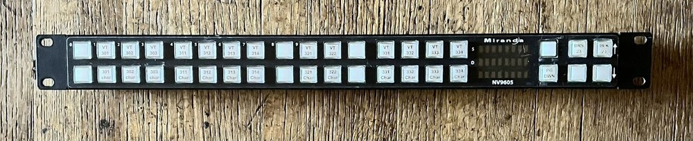 Miranda NV9605 paging control panel