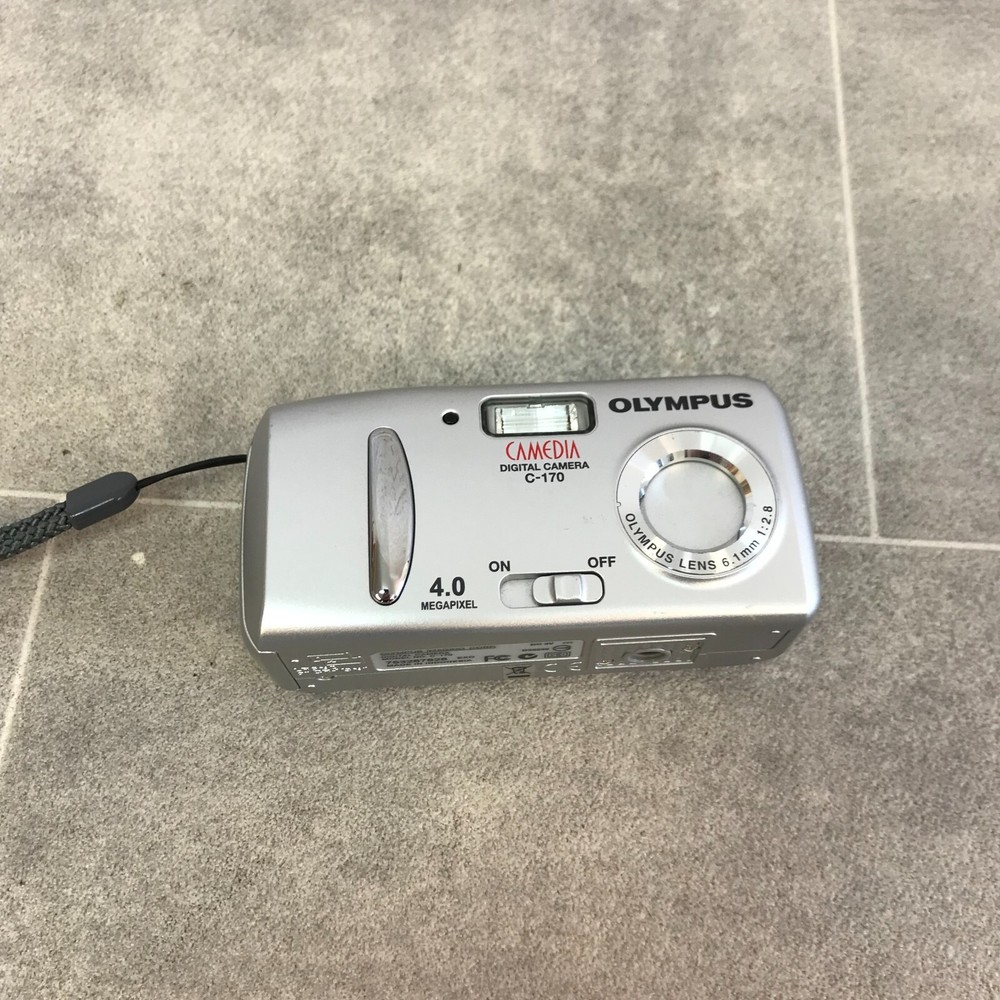 Olympus Camedia C-170 4.0MP Compact Digital Camera Silver Tested