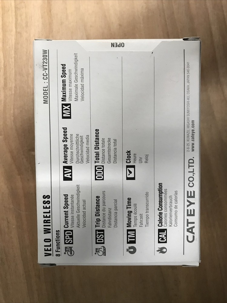 CatEye Velo Wireless Bike Computer, Black