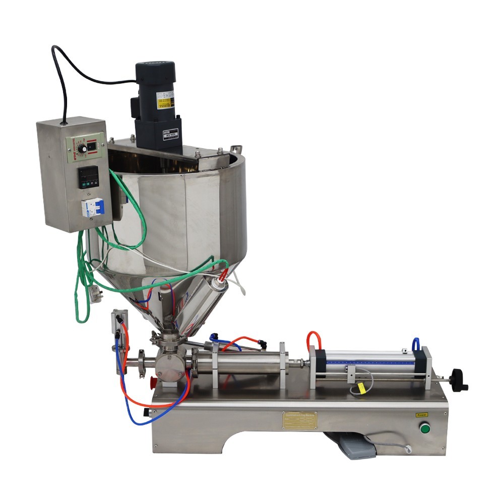 30-300ml Paste Liquid Filling Machine with Heating,Mixing Function Horizontal
