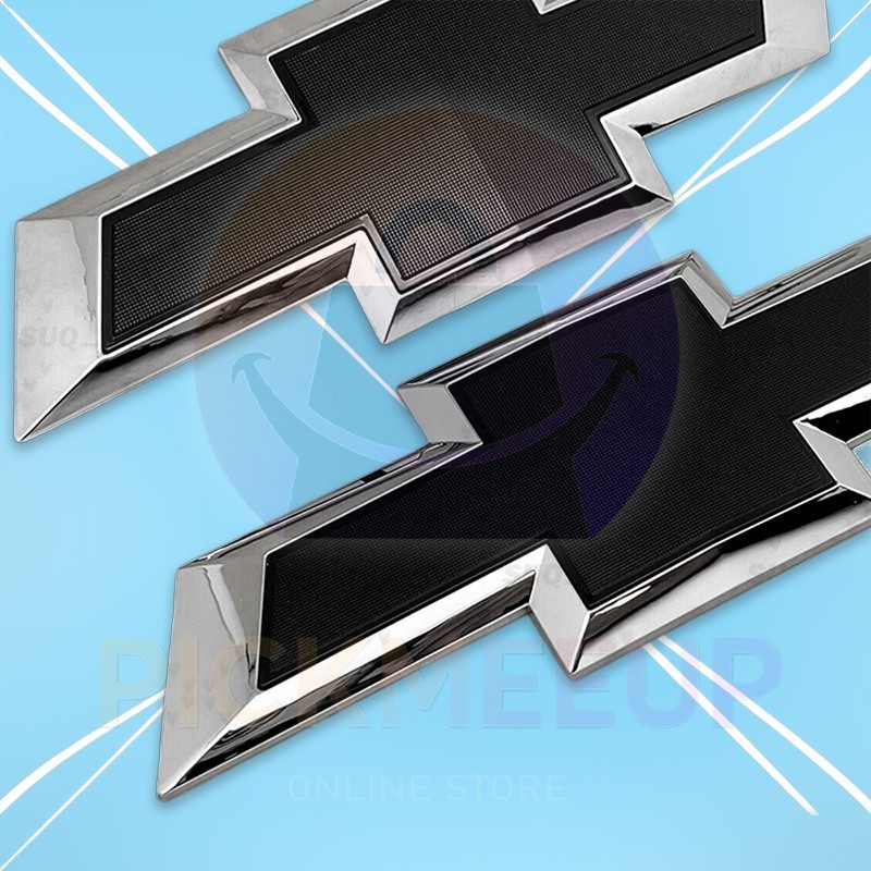 For Chevy Camaro 2016-2022 Custom Front & Rear Black Bowtie Emblems Gloss/Chrome