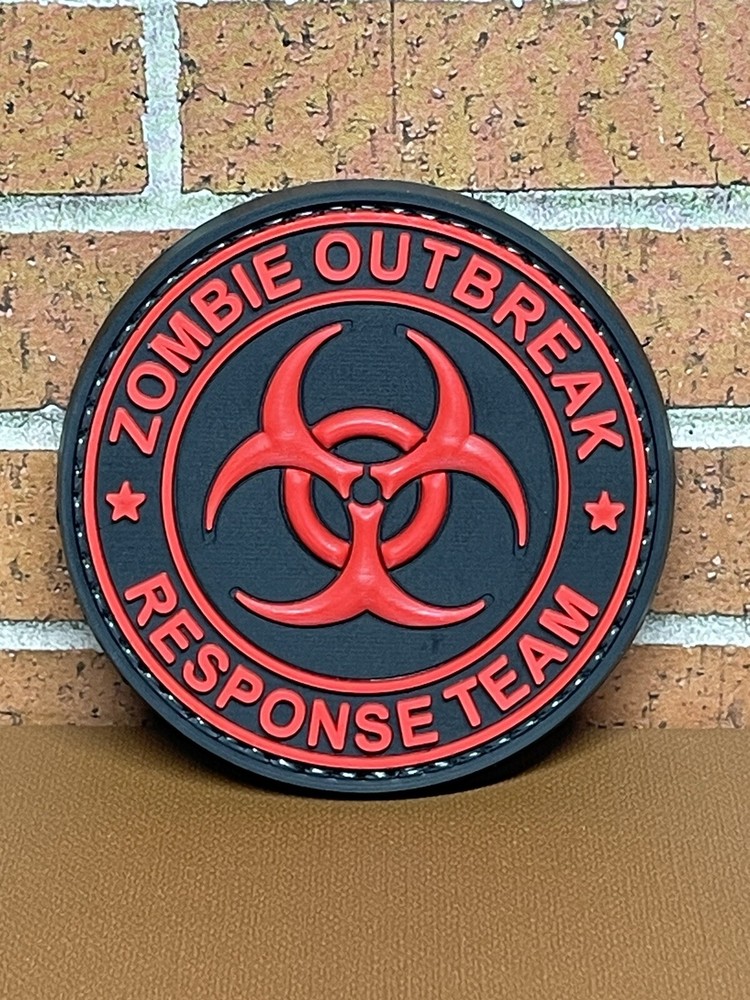 Zombie Outbreak Response Team Tactical PVC Patch, Morale Hook Back Zombie Patch