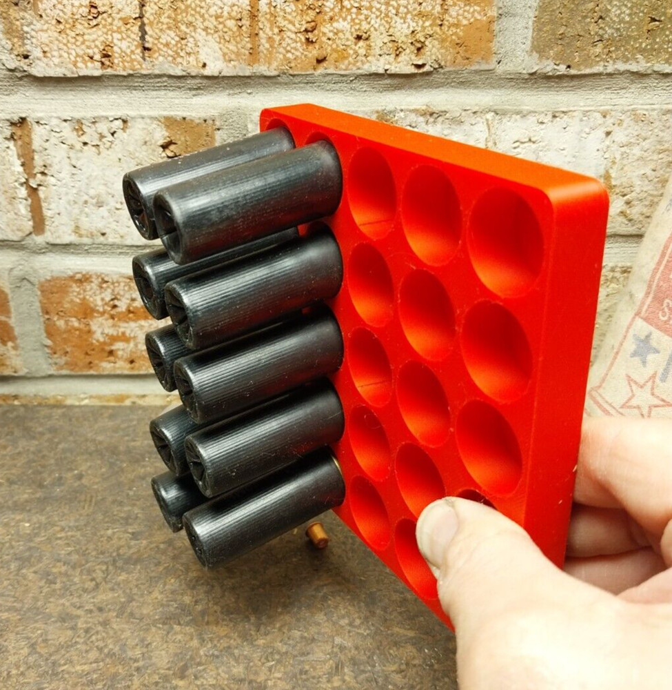 12 Gauge Shot Shell Reloading Tray/Block 25 Shells - 2 Pack