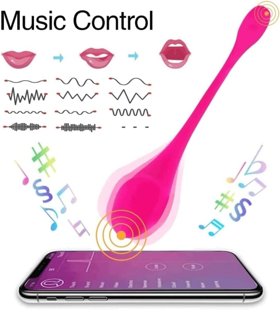 Red Wearable Egg Vibrator - APP Controlled, Hands-Free, Discreet & Rechargeable