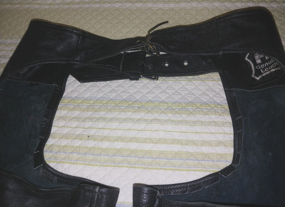 Genuine Leather Motorcycle Chaps