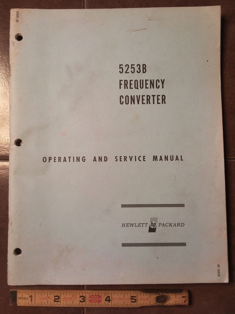 HP 5253B Operating & Service Manual