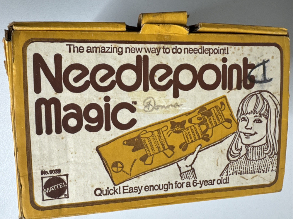 Vintage 1975 Mattel Needlepoint Magic Machine #9038 - READ
