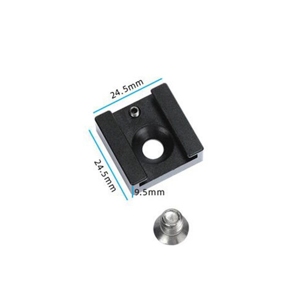 2 Pcs Camera Mount Adapter Flash Bracket Aluminum Alloy Cold Shoe