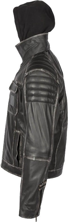 Spada Peacedog Leather Jacket - Vintage Black