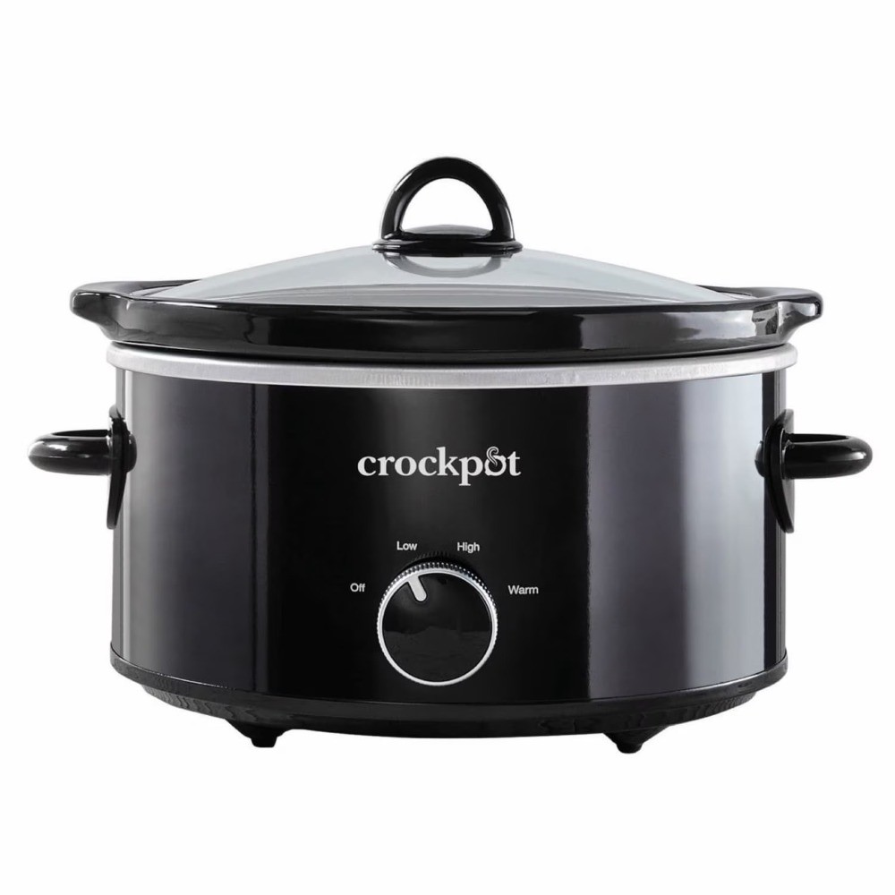 4-Quart Slow Cooker, Programmable Digital Crock Pot, Black