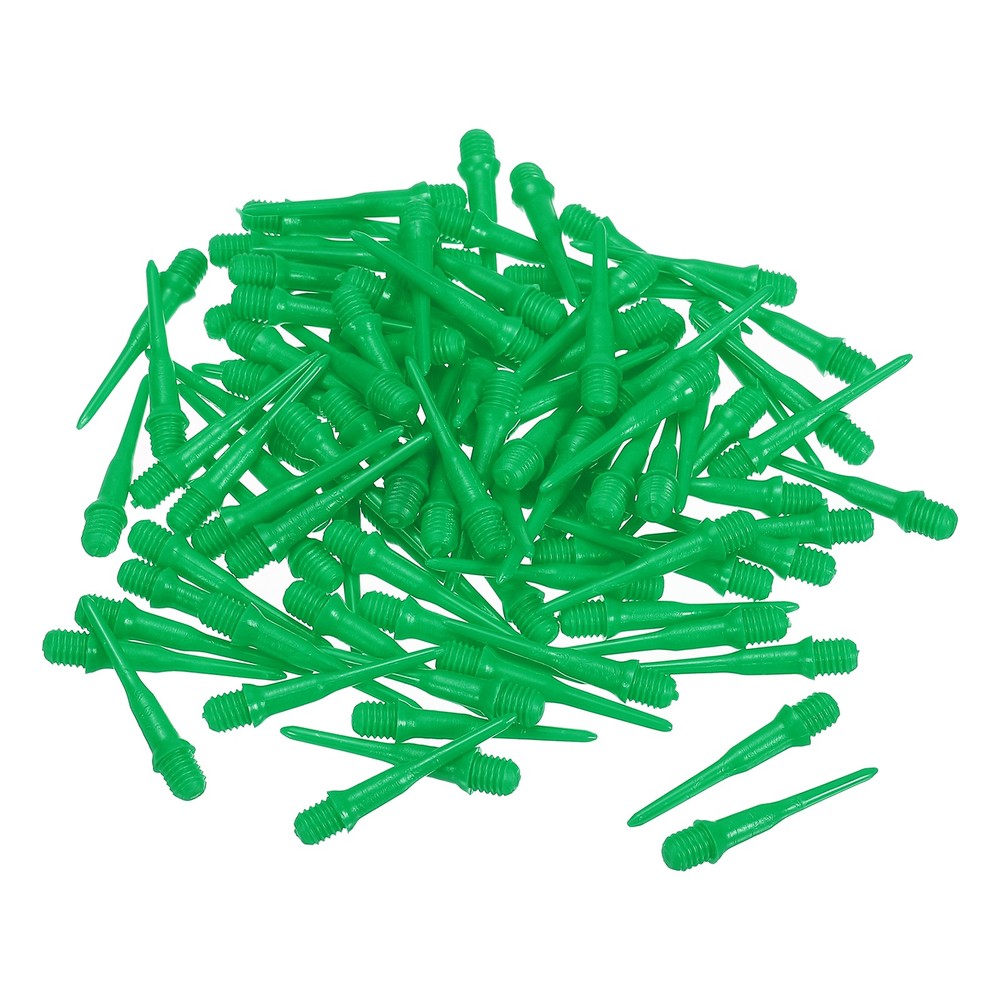 Plastic Dart Tips, 100 Pack 2BA Thread Soft Dart Tips Dart Accessories, Green