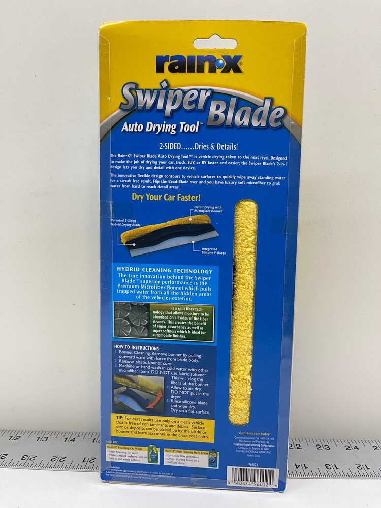 Rain-X 96012X Swiper Blade 2 Sided Auto Drying Tool