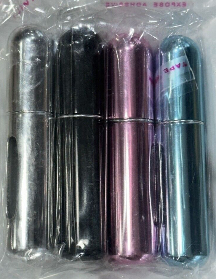 Refillable Perfume Atomizer Bottle 4-Pcs 5ml Portable Mini Pocket Bottle Sprayer
