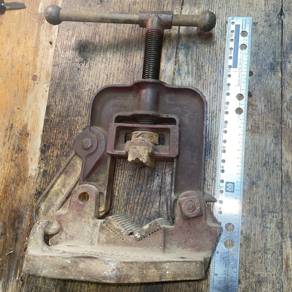 Reed No. 1 Pipe Vise Used Bench Mount 🔧