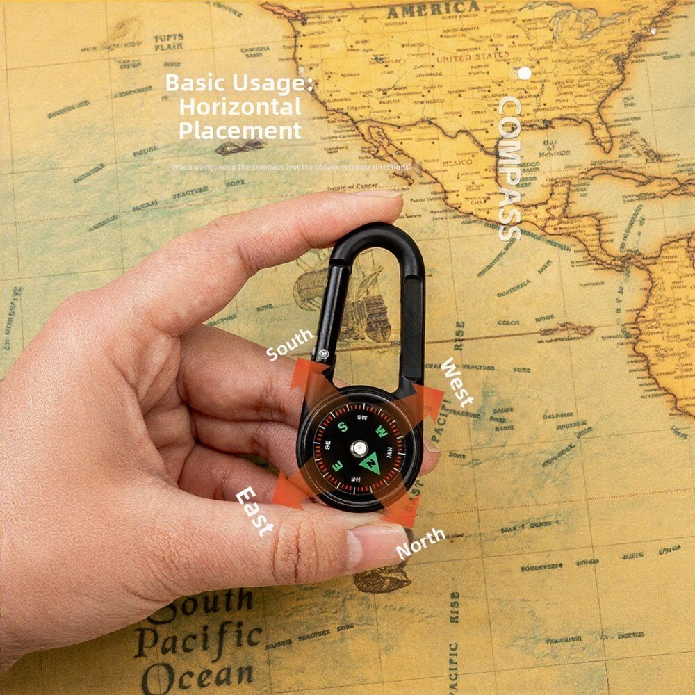 Lightweight 2.56 x 1.06 in For Compass Thermometer for Backpack Attachment