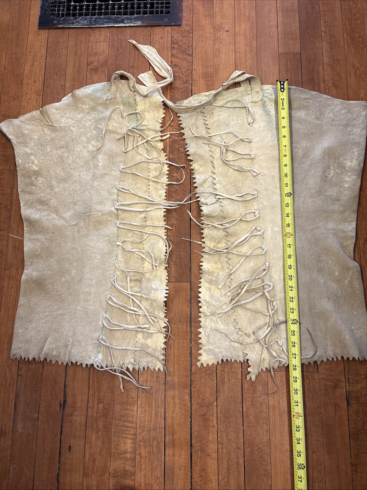 Antique Native American Beaded Plains Leggings 1910s Beaded Leggings