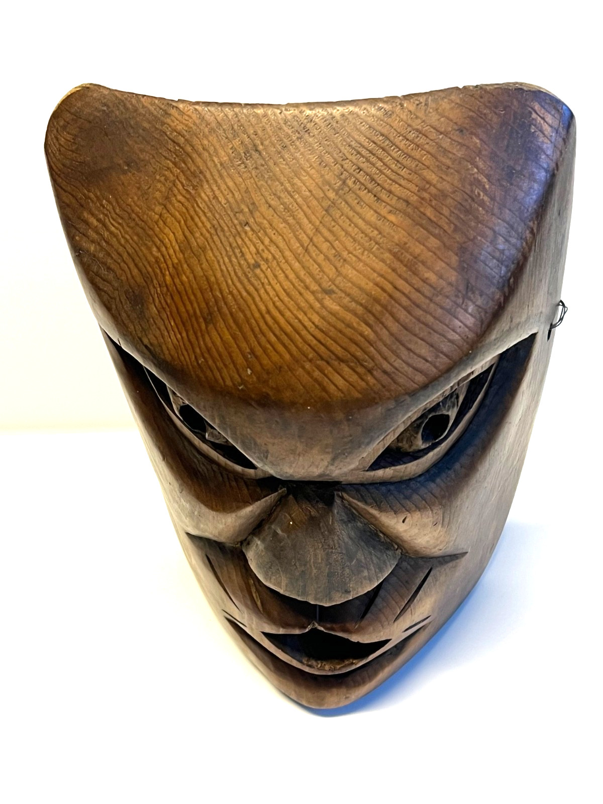 Antique Native American Hand Carved Wooden Mask; Northern Pacific Indigenous Art