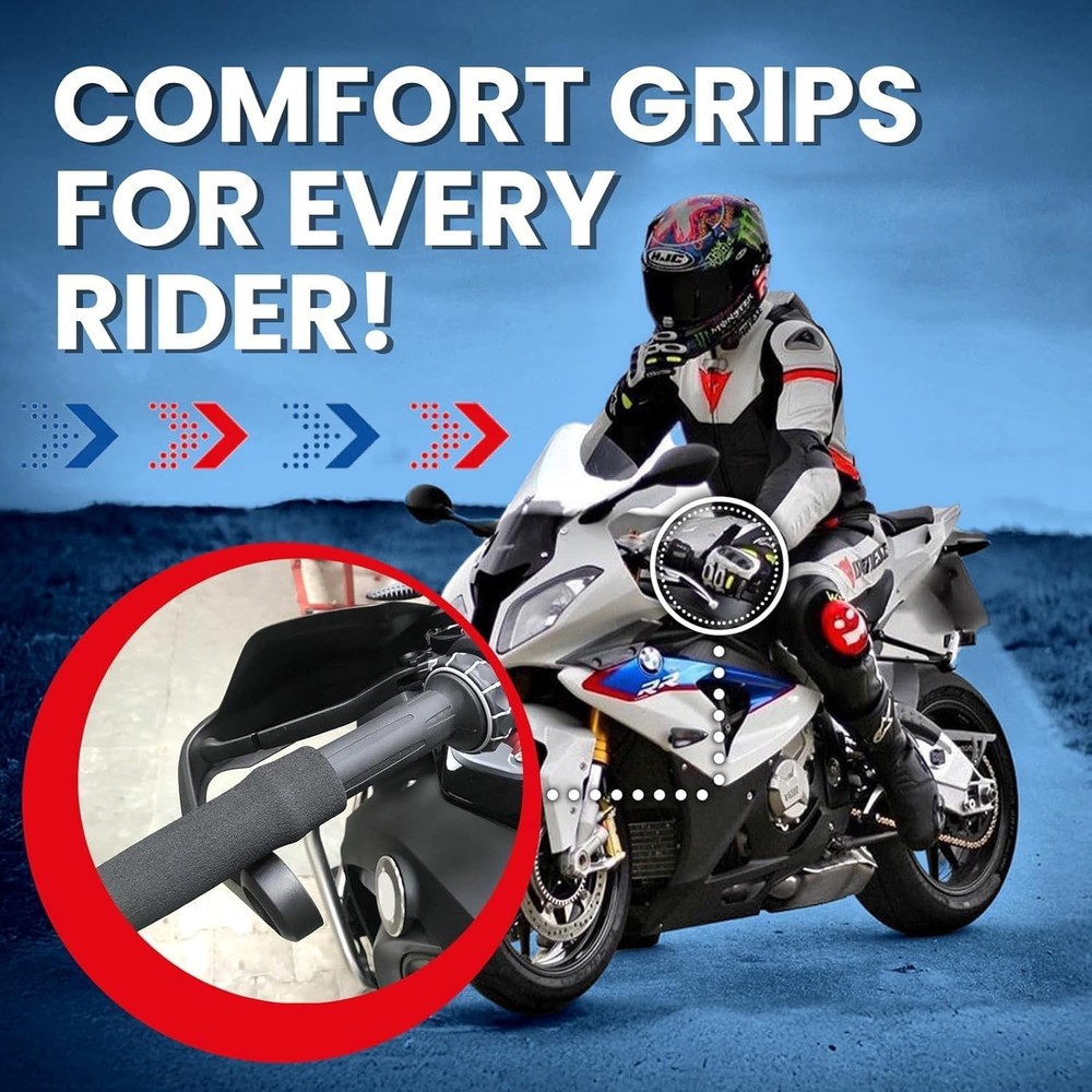 Motorcycle Handlebar Overgrips - Comfort & Control