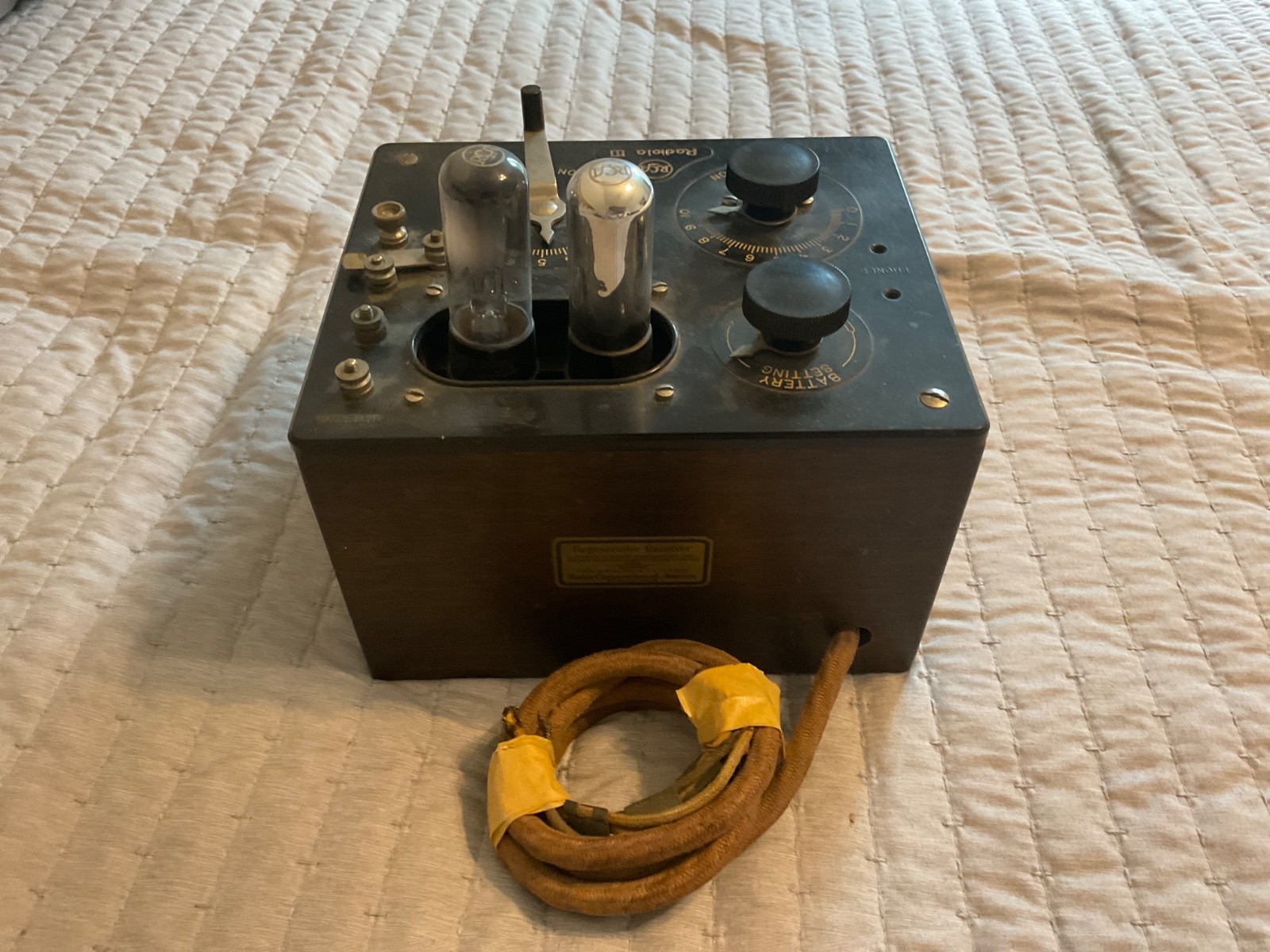 RCA Radiola III Regenerative Receiver Radio (Good Shape Untested)