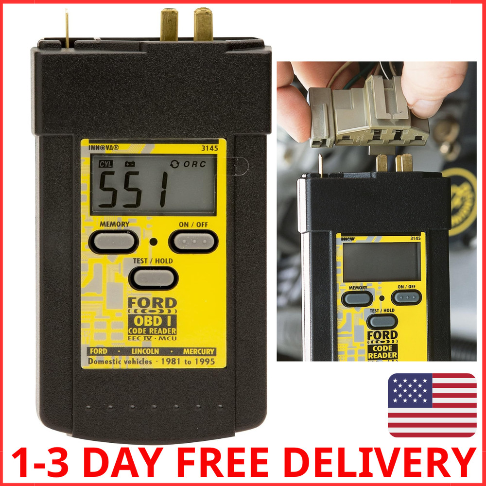Ford Digital Code Reader OBD1 Scanner for 1982-1995 Ford Vehicles Easy Read Disp