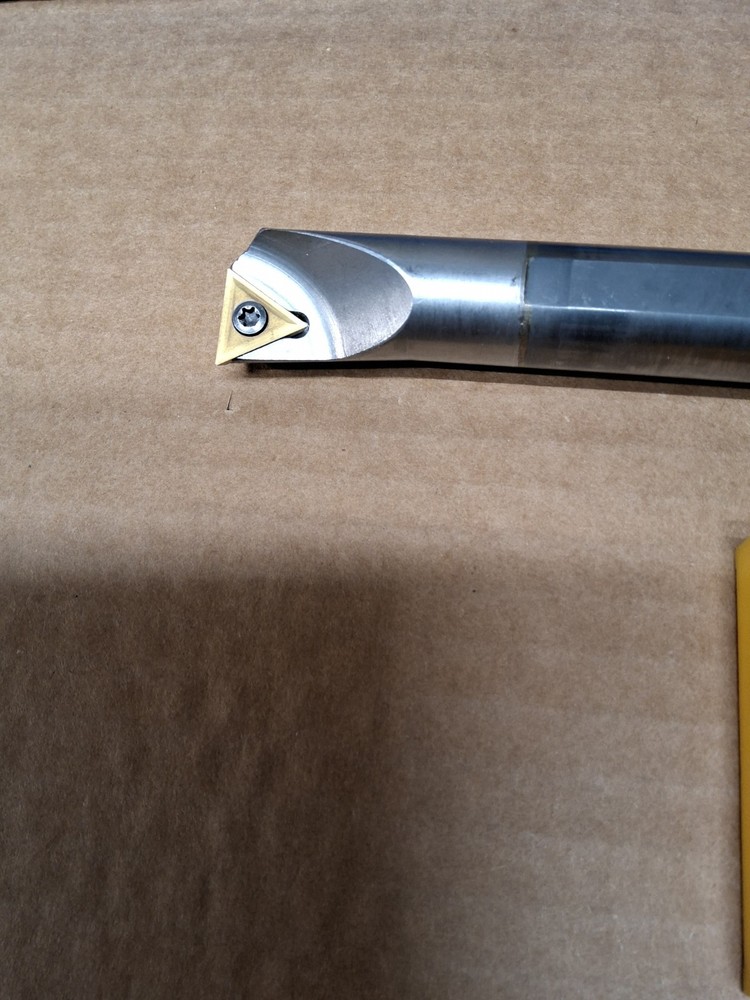 Valenite Solid Carbide Boring Bar 3/4" By 10" , With Inserts