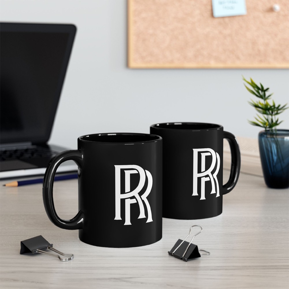 Rolls Royce 11oz Coffee Tea Black Mug