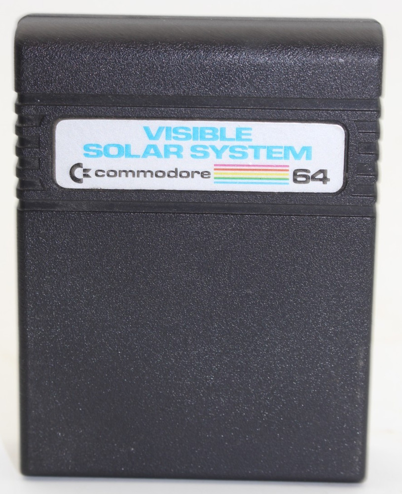 Commodore 64 Visible Solar System Computer Game Cartridge