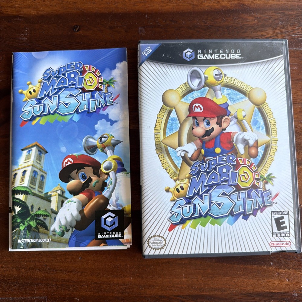 Super Mario Sunshine GameCube Case And Booklet Only