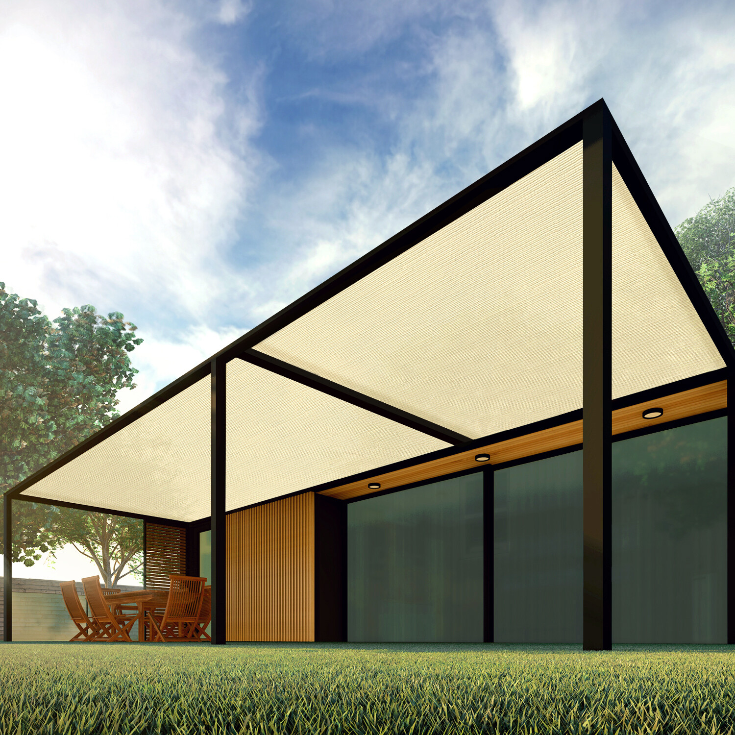 6'/8' HDPE Shade Cloth Fabric Roll UV Blockage Shade Sail Privacy Shelter Cover