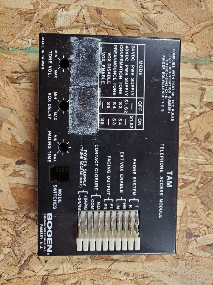 Bogen Communication TAM Telephone Access Module - Ready to Work!
