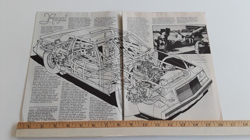 1981 BUICK REGAL RACE CAR ORIGINAL ARTICLE