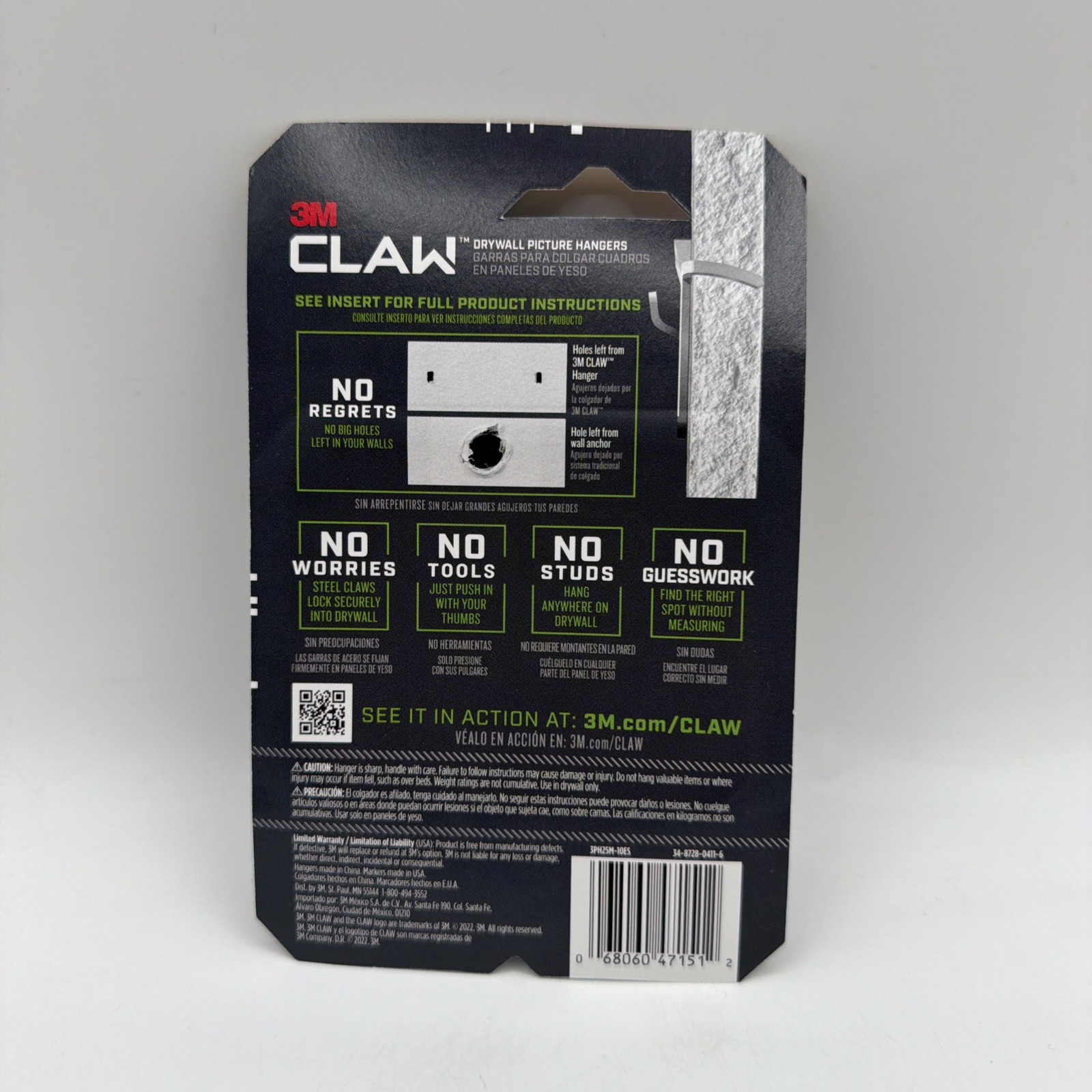 3M Claw 25 lb Drywall Picture Hanger with Spot Markers 10 Count 1 Pack