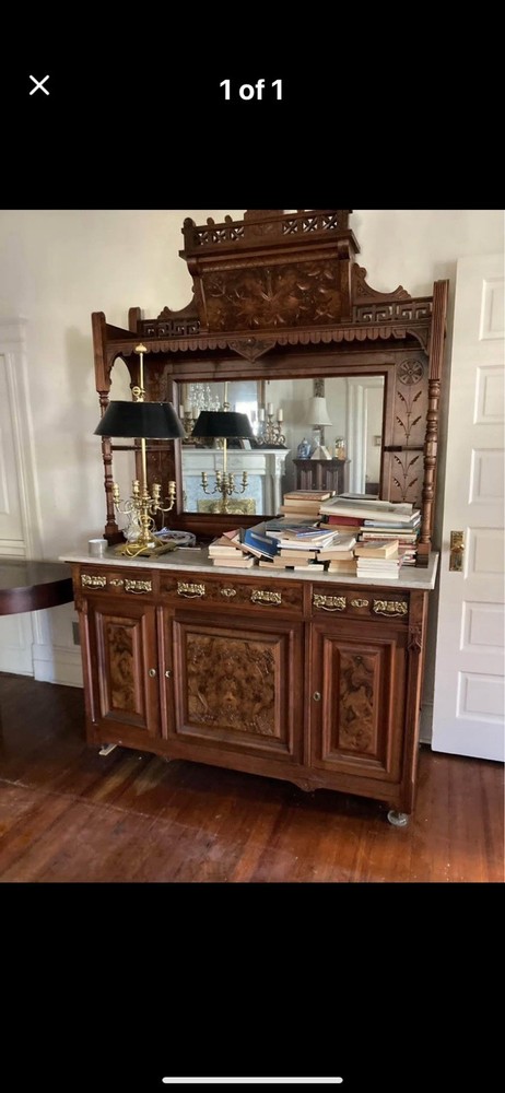 Victorian Carved Server