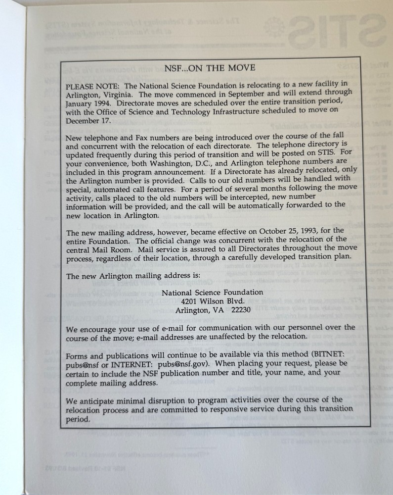 Academic Research Infrastructure Program Booklet From NSF