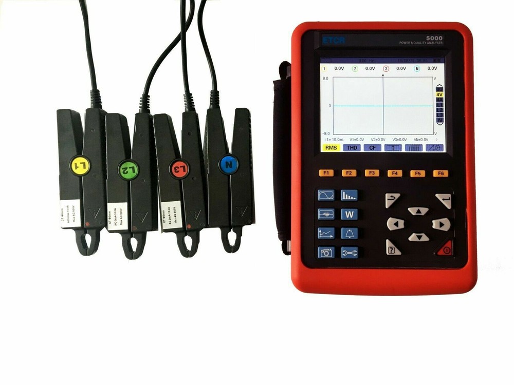 Three Phase Power Quality Analyzer Meter ETCR008B Current Clamp Sensor ETCR5000