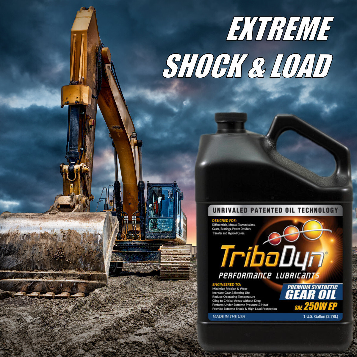 TriboDyn Full Synthetic SAE 250W Gear Oil with Ceramic Coating - Free Shipping