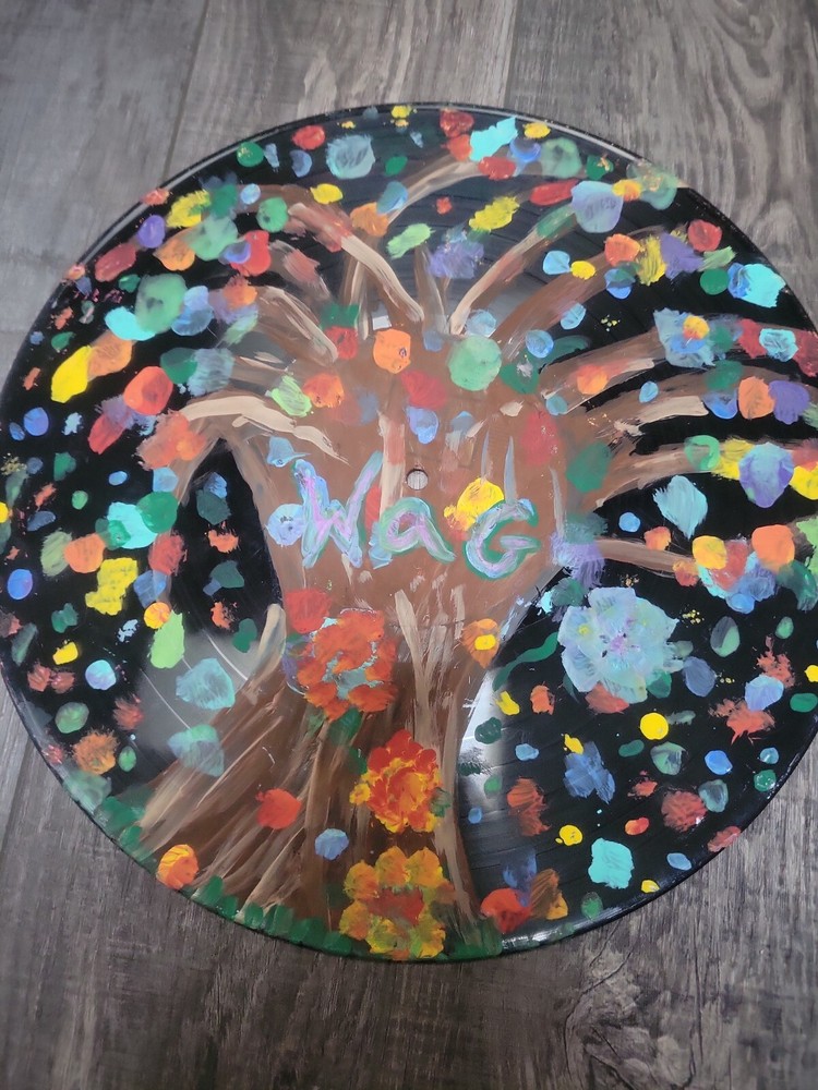 Handpainted 12"vinyl Record